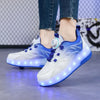 Leuchtende Rollschuhe für Kinder, LED Turnschuhe für Jungen und Mädchen